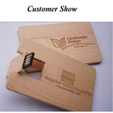 Simple - Original Real Wood - Wooden Cutting board Shape USB!