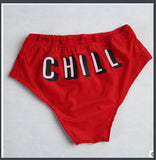 Hot Sale: New Women's Sexy Letter Printing Panties  - CHILL!