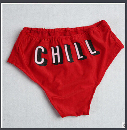 Hot Sale: New Women's Sexy Letter Printing Panties  - CHILL!